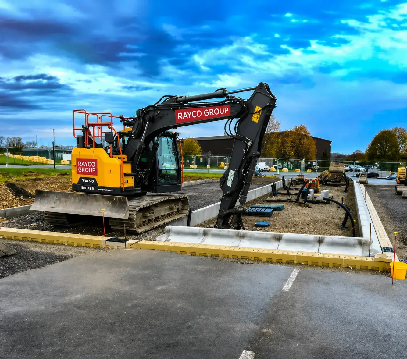 Rayco Group fleet excavator on civils site